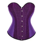 Corset Gothique Violet Satin à Paillettes