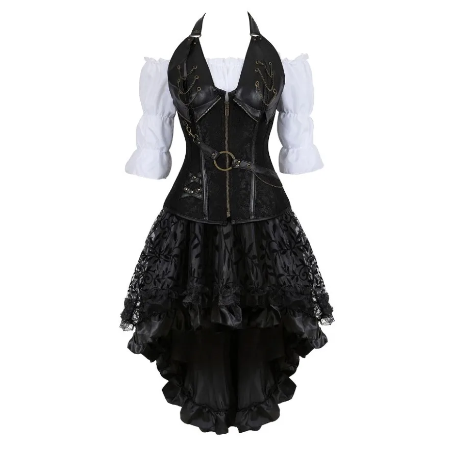 Robe Bustier Corset Pirate Noire 2XL à 6XL – Image 2
