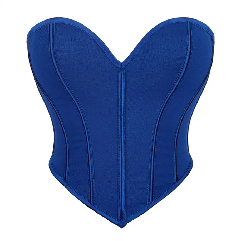 Corset Bustier Bleu Cobalt Coupe Cœur – Image 2