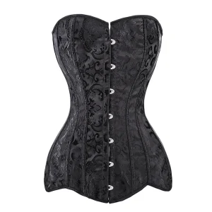 Corset Noir Gothique-Victorien 2XL à 6XL