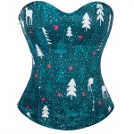 Corset Vert Flocons de Neige des Fêtes