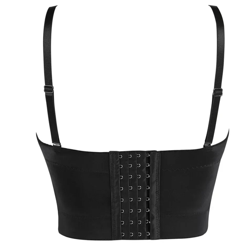 Corset Soutien-Gorge Gothique Noir-Similicuir – Image 4