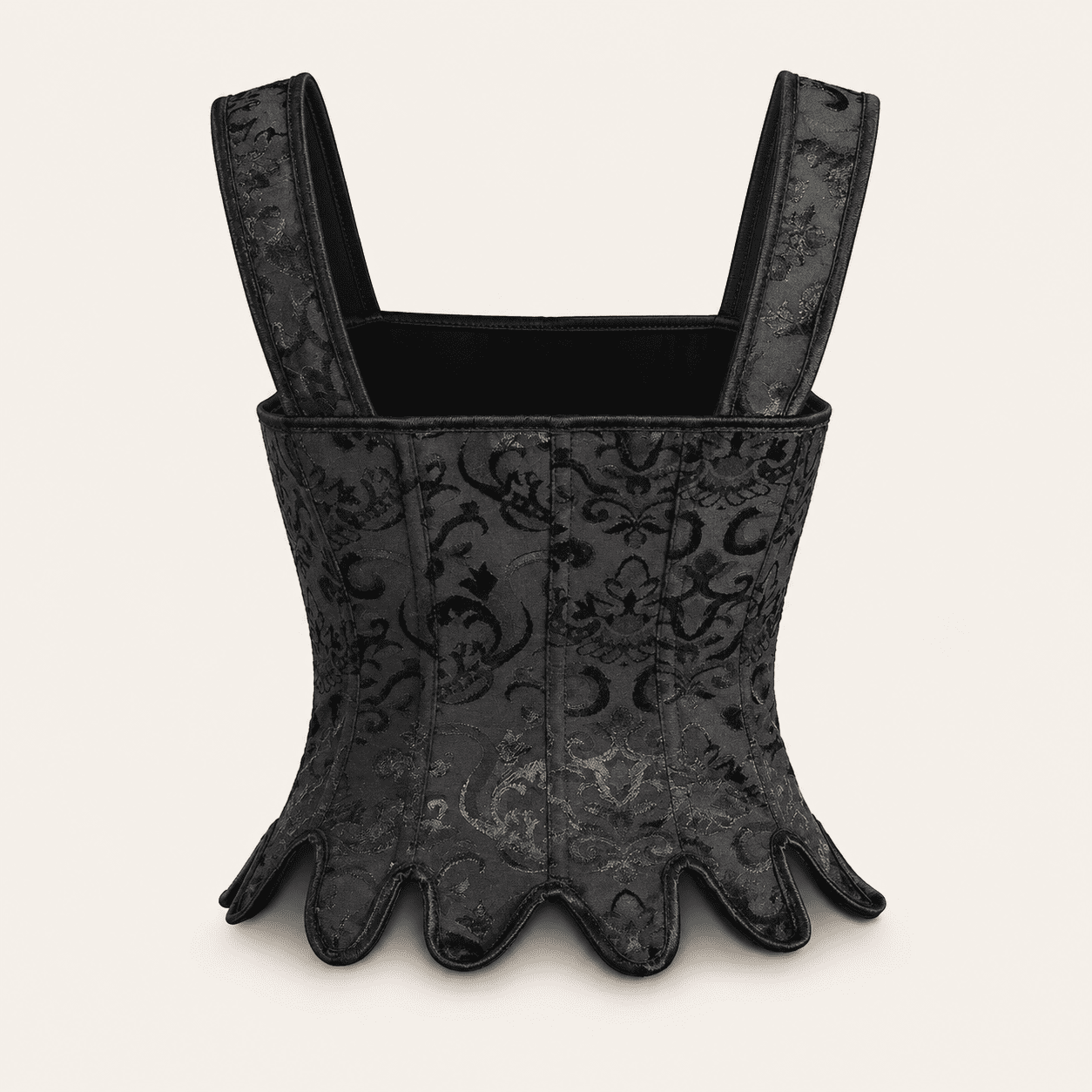 Bustier Corset Gothique Renaissance Noir – Image 3