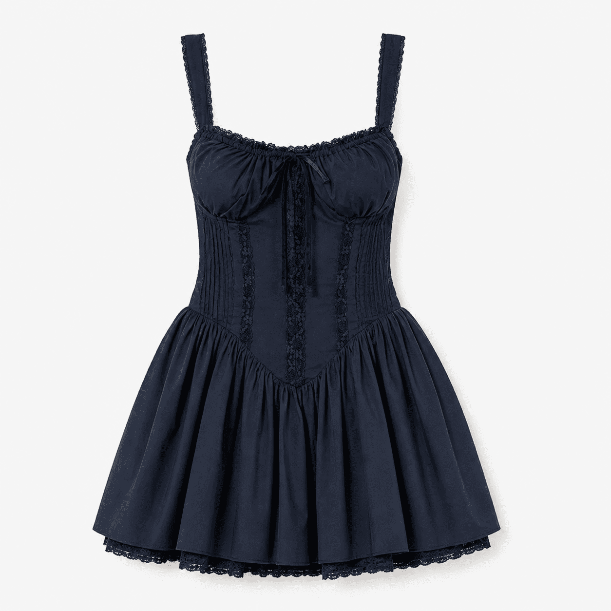 robe corset marine mini patineuse devant corset paris