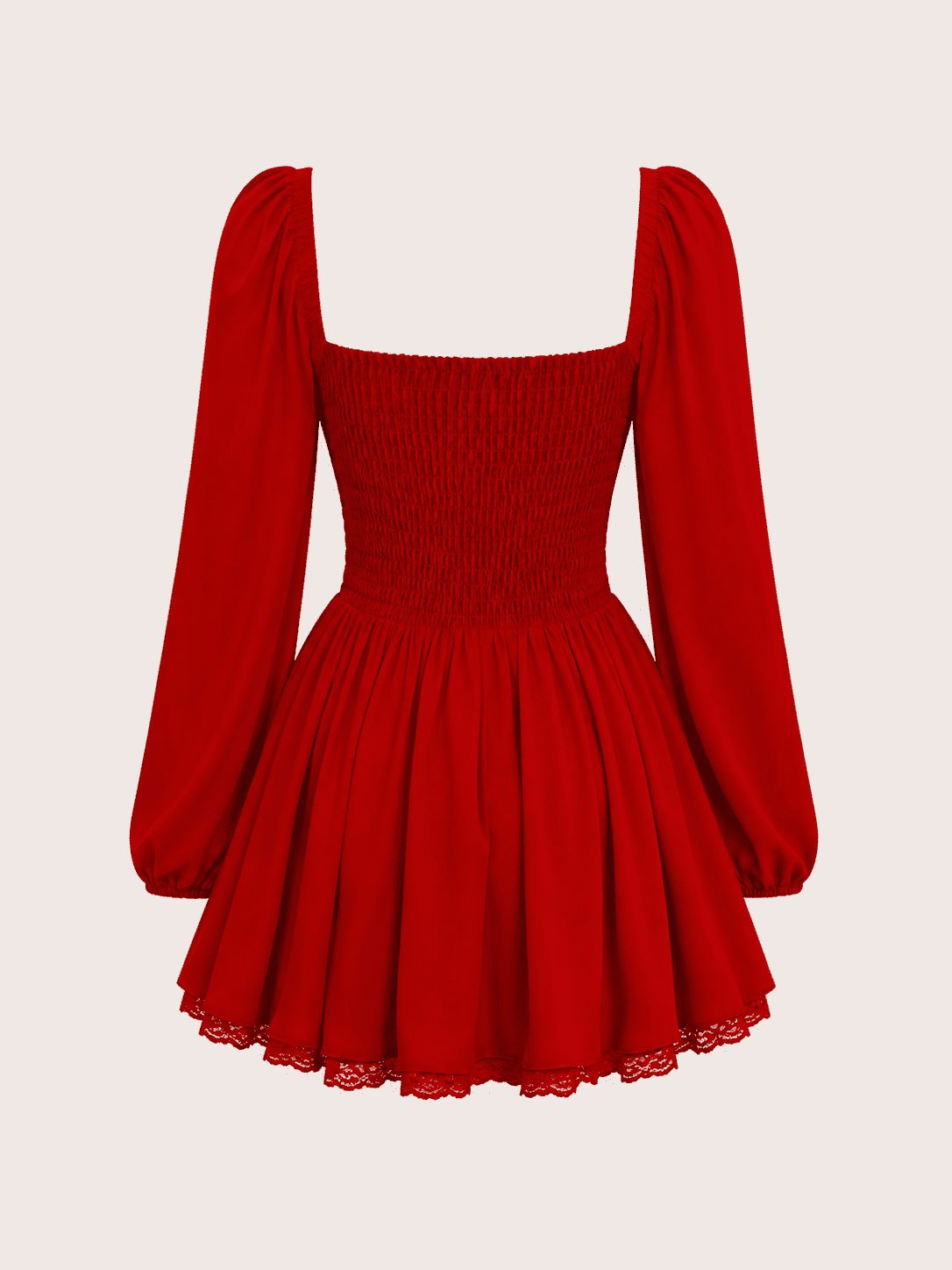 Robe Mini Rouge Coquette Bustier Corset – Image 5