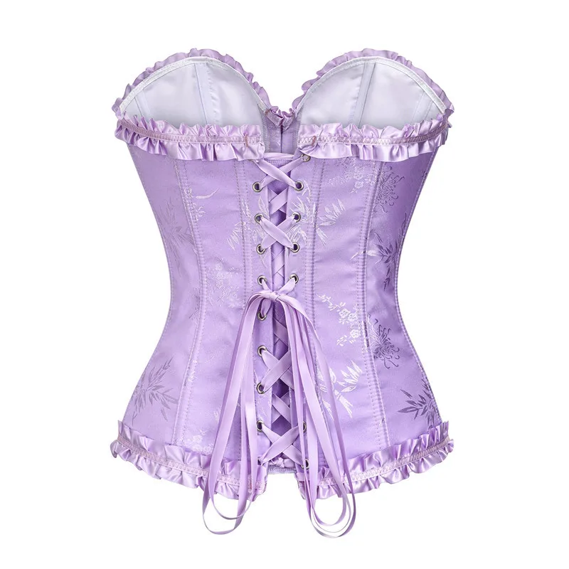 Corset Bustier Lilas Victorien Romantique – Image 3
