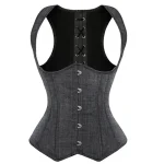 Corset Underbust style Jean Noir à Bretelles