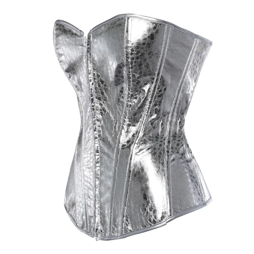 Corset Steampunk Argent effet Serpent – Image 4