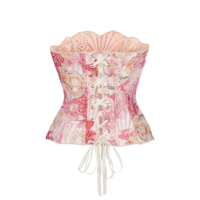 Corset Bustier Fleuri Chic Style Coquette – Image 3