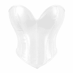 Bustier Corset Blanc Futuriste effet Latex