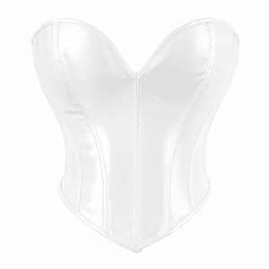 Bustier Corset Blanc Futuriste effet Latex