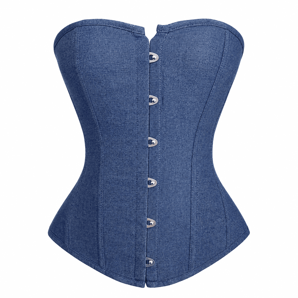 Corset Bustier style Jean Bleu Grande Taille – Image 2
