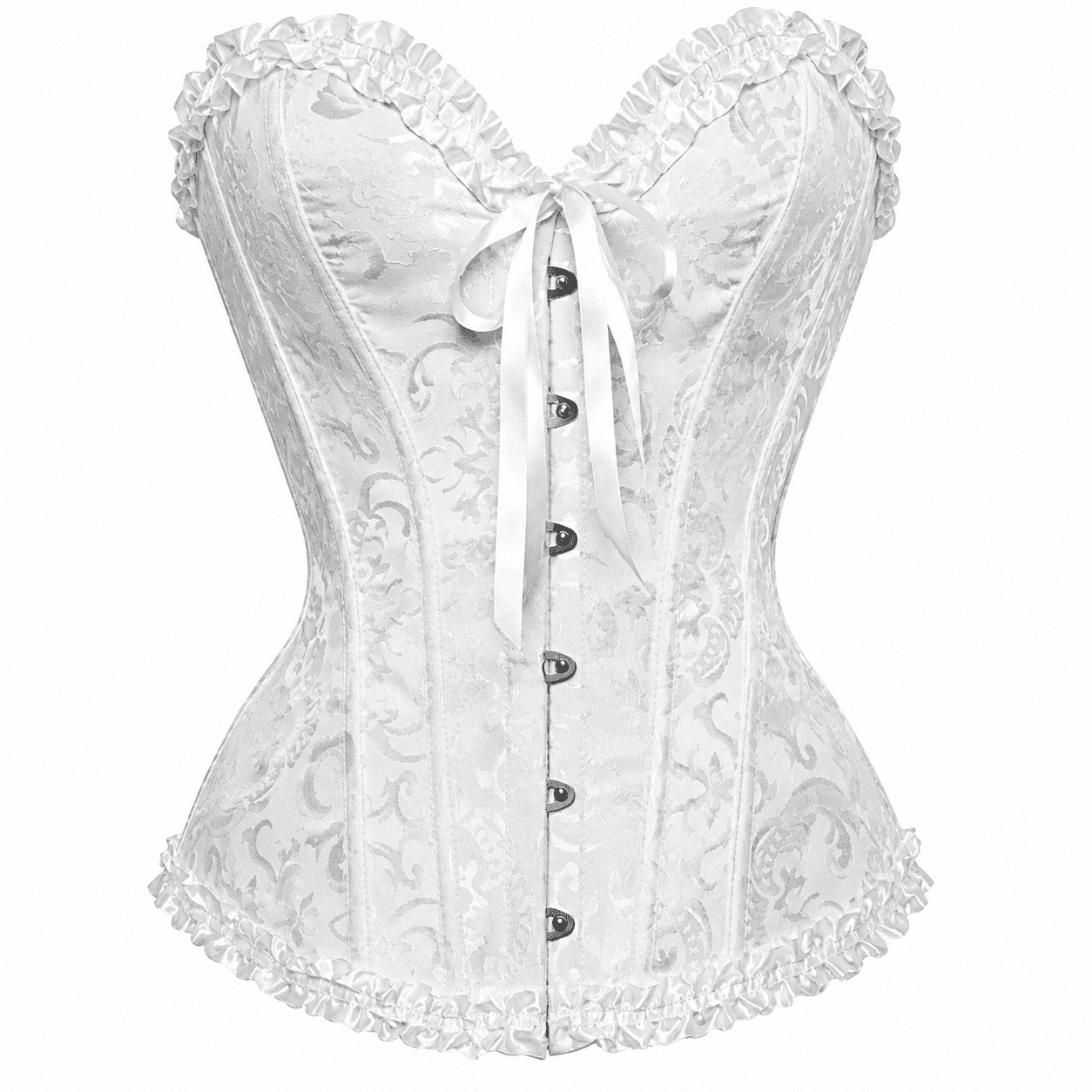 Corset Bustier Blanc Style Vintage – Image 2