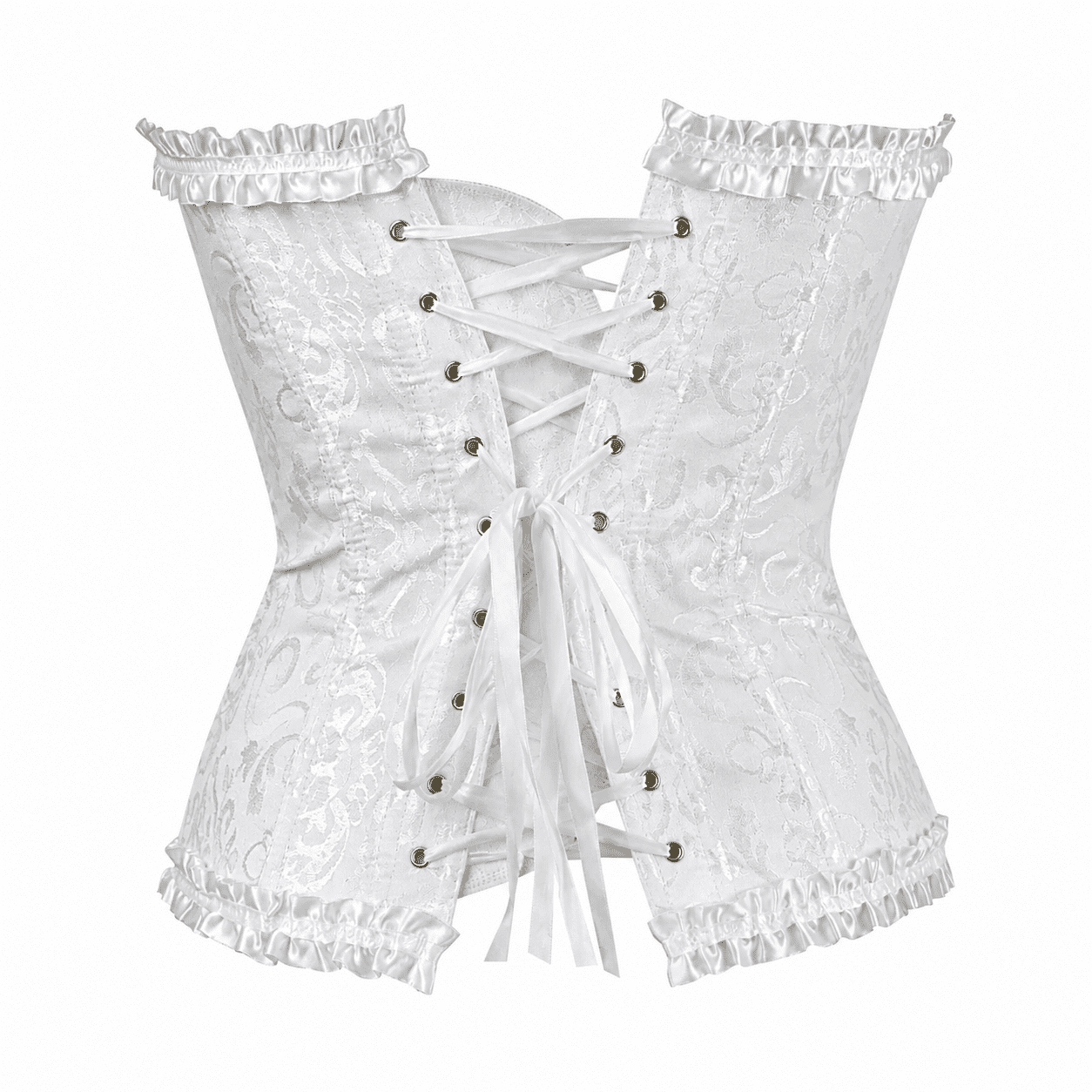 Corset Bustier Blanc Style Vintage – Image 3