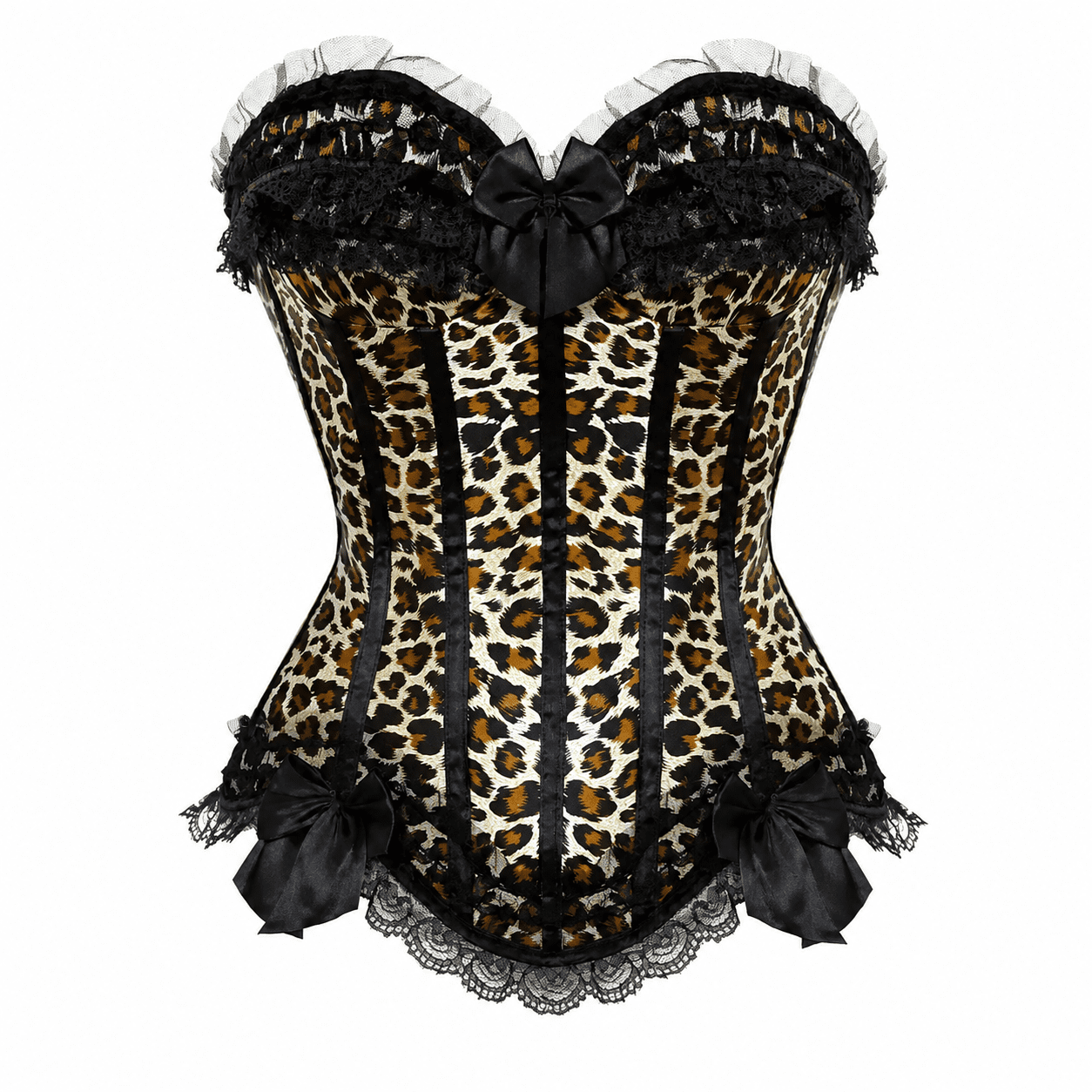 Corset Bustier Imprimé Léopard Vintage – Image 2