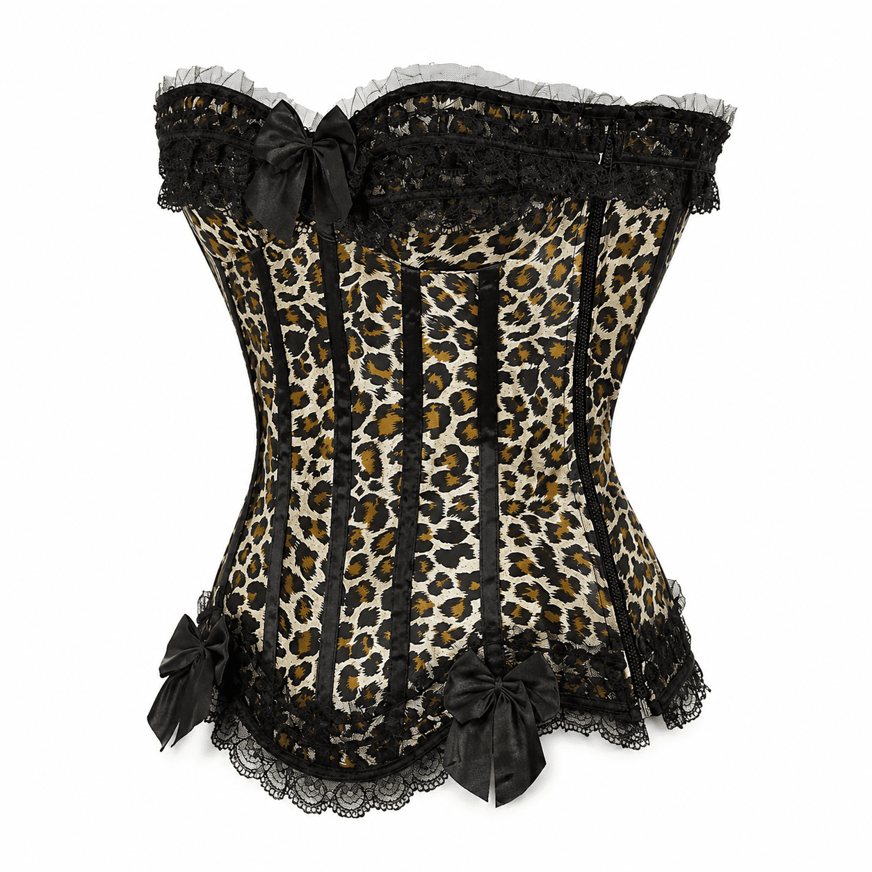 Corset Bustier Imprimé Léopard Vintage – Image 4