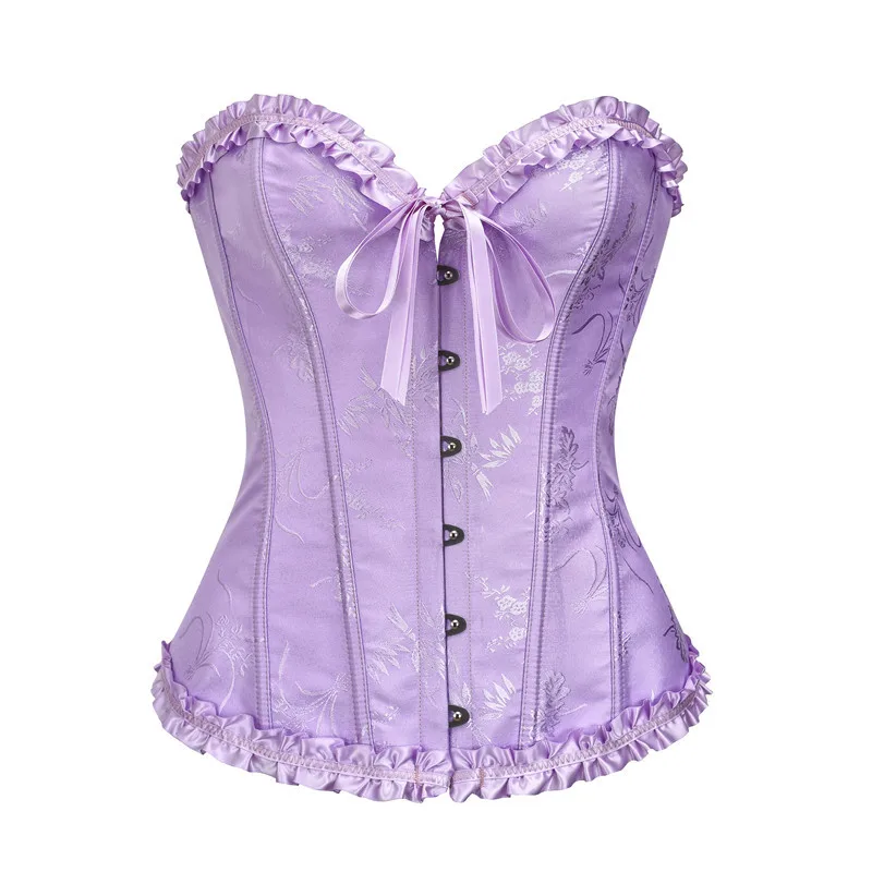 Corset Bustier Lilas Victorien Romantique – Image 2