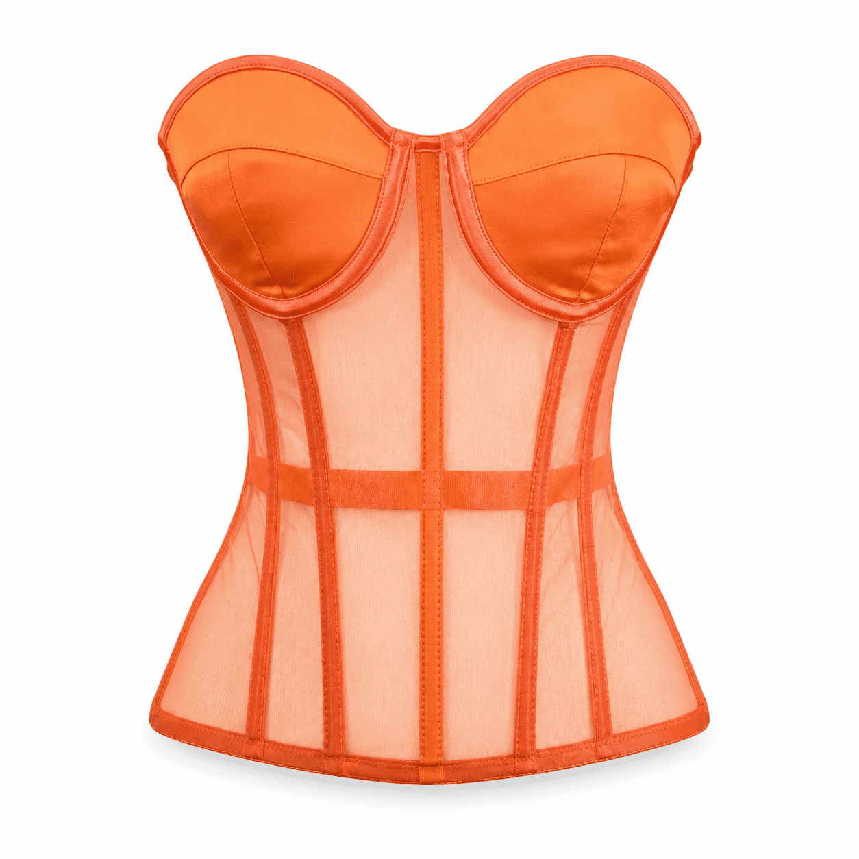 Corset Bustier Transparent Orange – Image 2