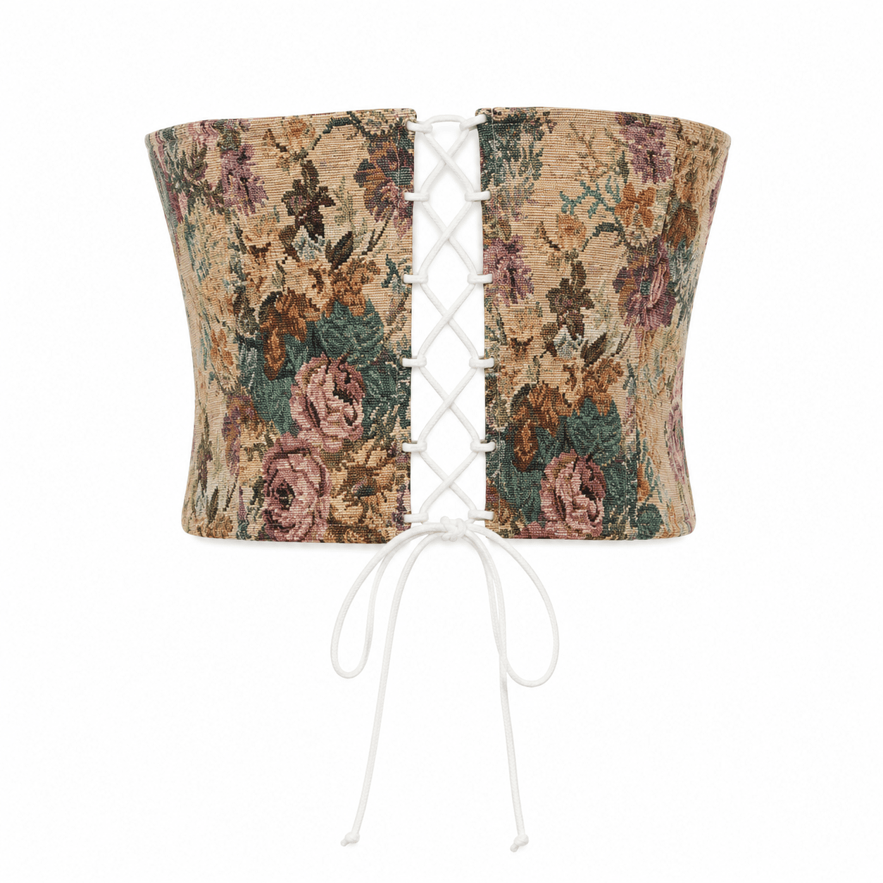 Corset Fleuri Multicolore Bustier Renaissance – Image 3