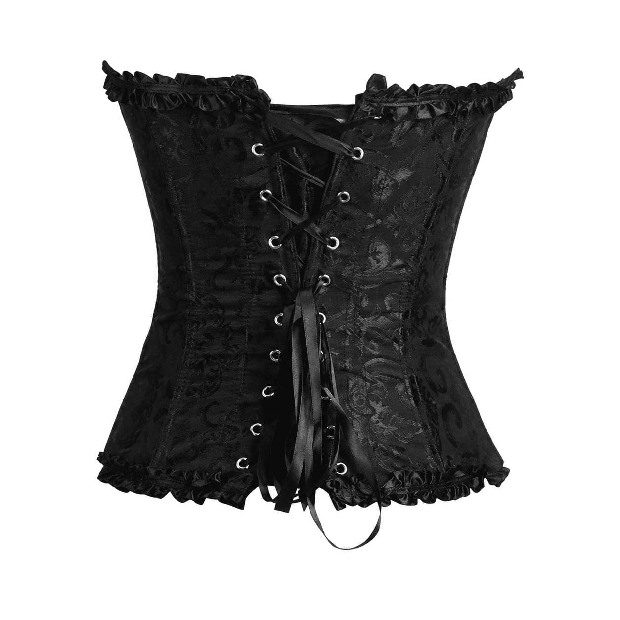 Corset Néo-Victorien Noir Bustier Vintage – Image 3