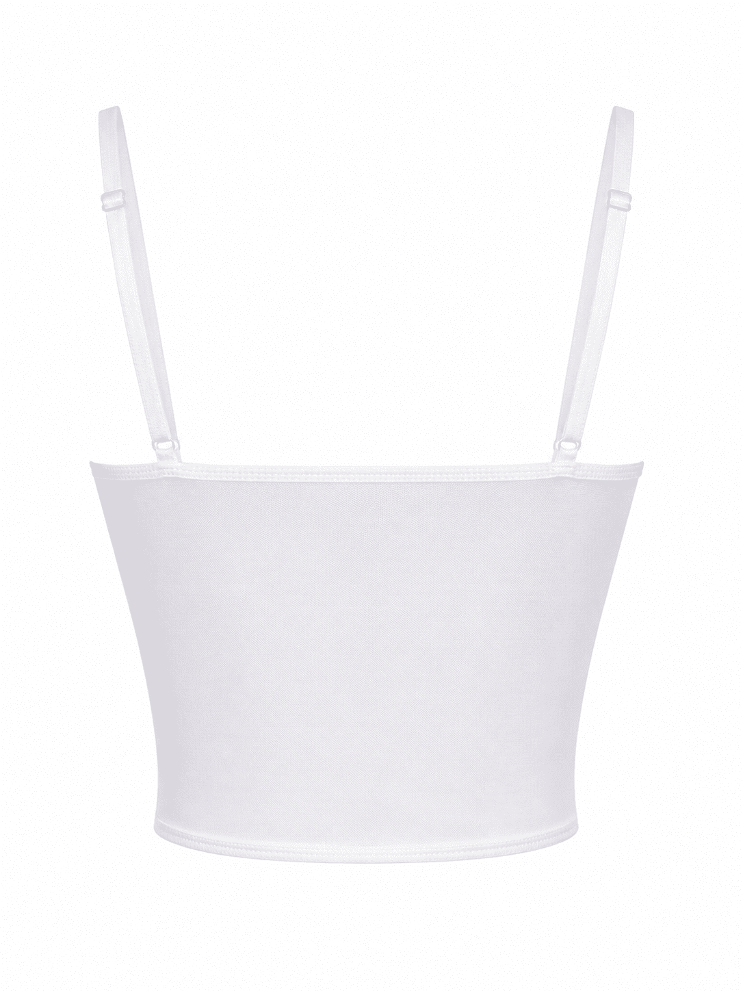 Soutien-Gorge Corset Blanc Brillant – Image 3