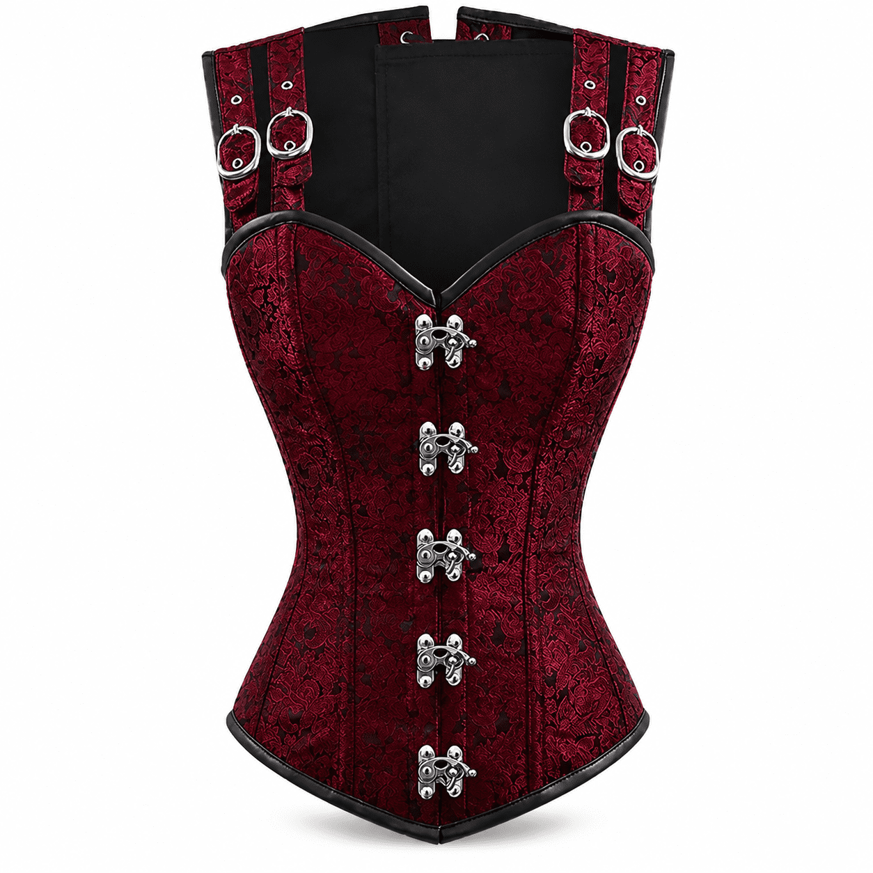 Corset Steampunk Bordeaux Bustier Pirate – Image 2