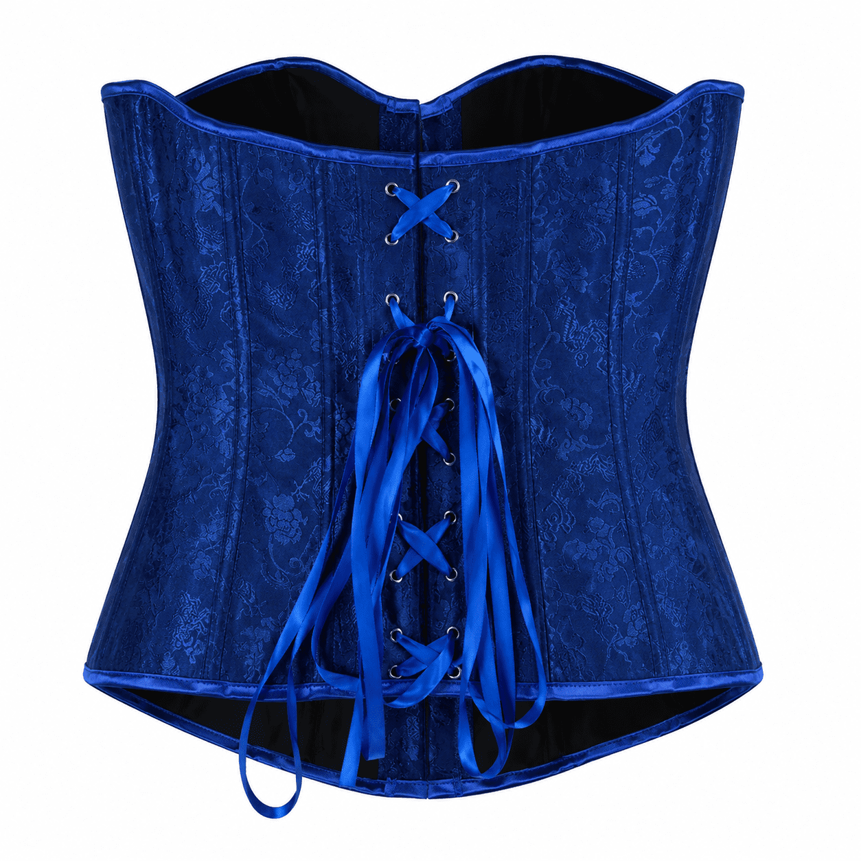Corset Vénitien Bleu Royal Grande Taille – Image 3