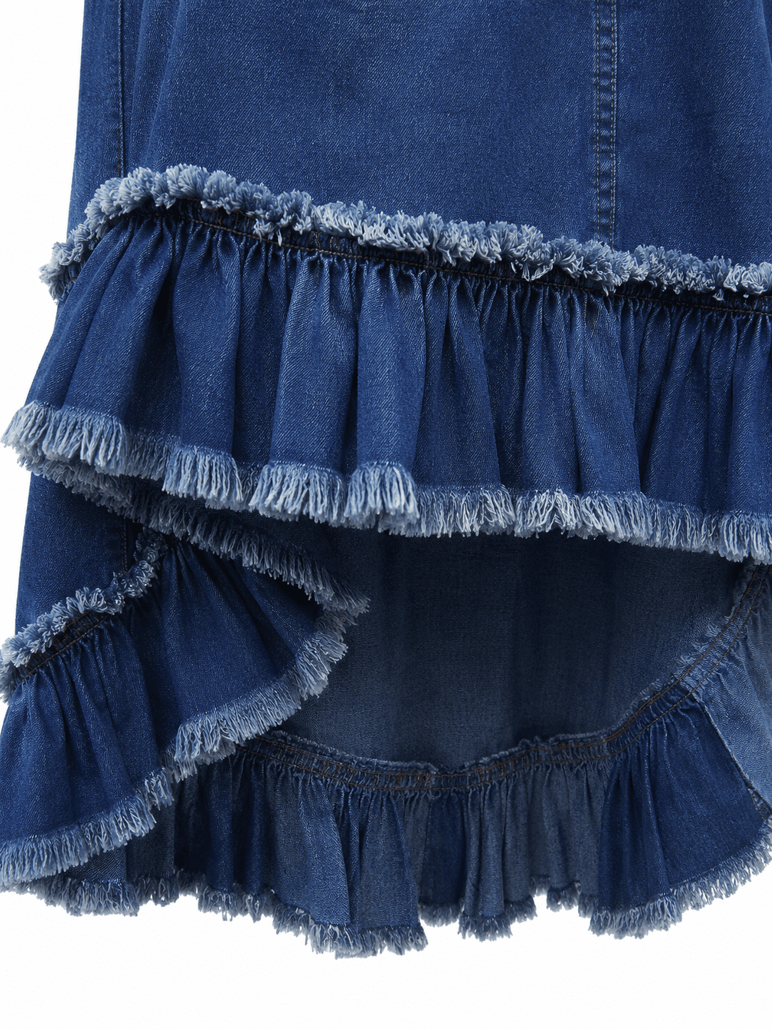 Robe Bustier Longue en Jean Bleu Bohème – Image 4