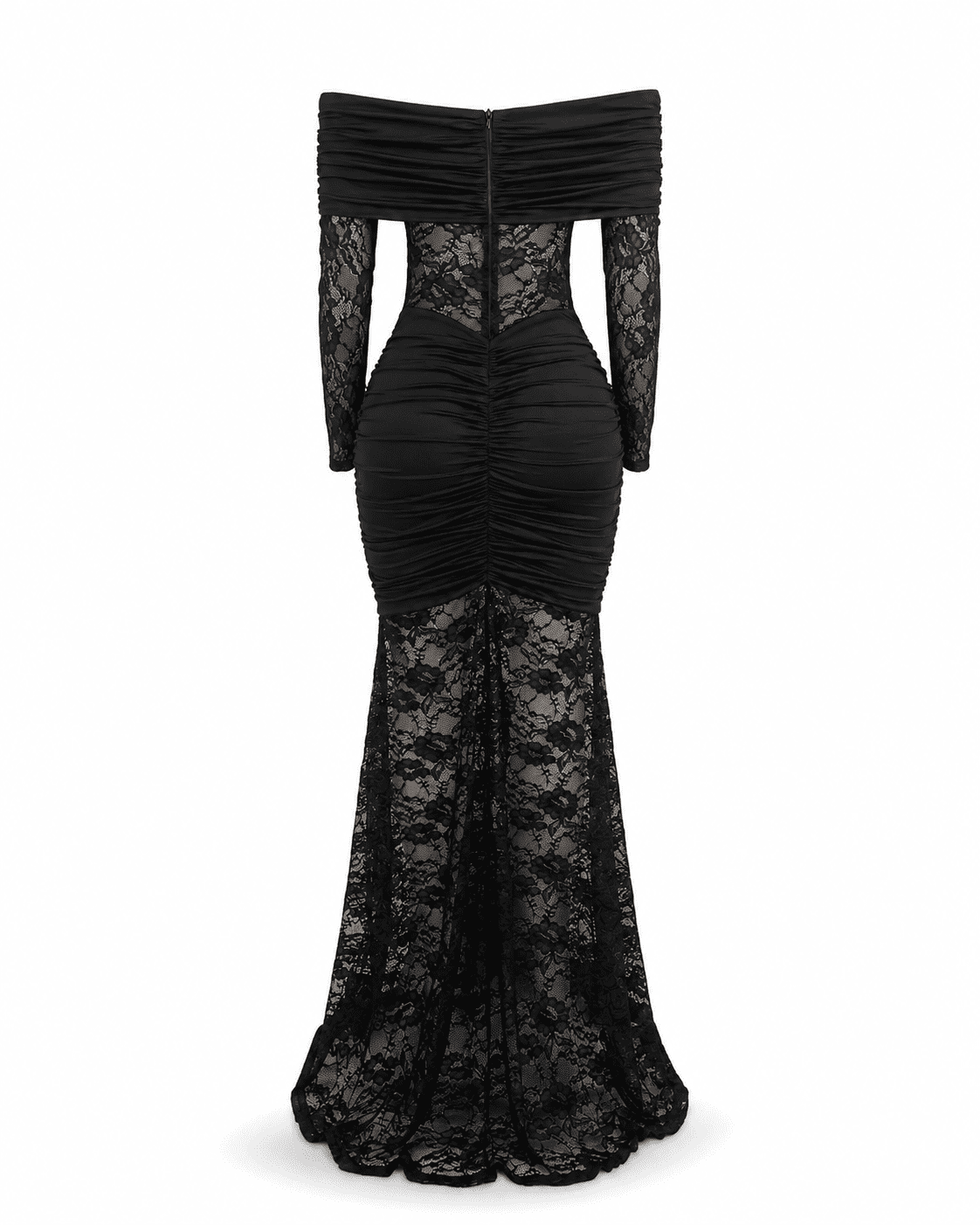 Robe Longue de Soirée Sirène Bustier Noir – Image 5