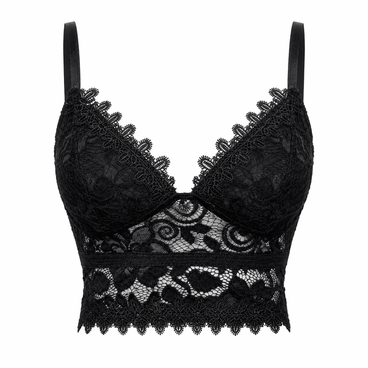 Soutien-Gorge Corset Noir en Dentelle – Image 4