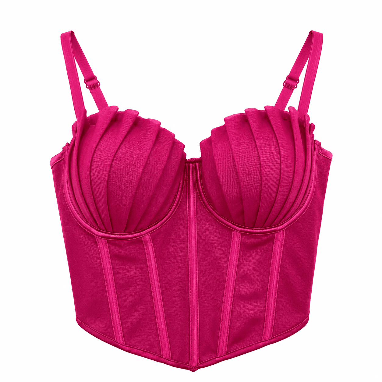 Soutien-Gorge Corset Rose Magenta – Image 2