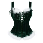 Corset Vert Mère Noël Grande Taille 2XL à 6XL