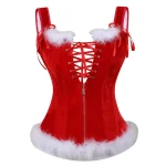 Corset Rouge Mère Noël Grande taille 2XL-6XL