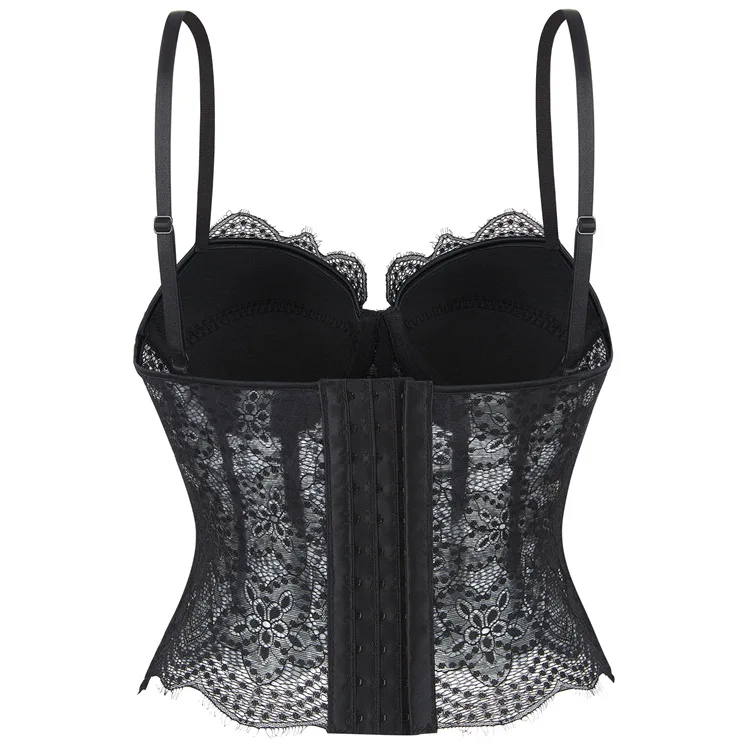 Bustier Soutien-Gorge Noir Transparent – Image 2