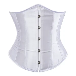 Ceinture Corset Blanche Satinée